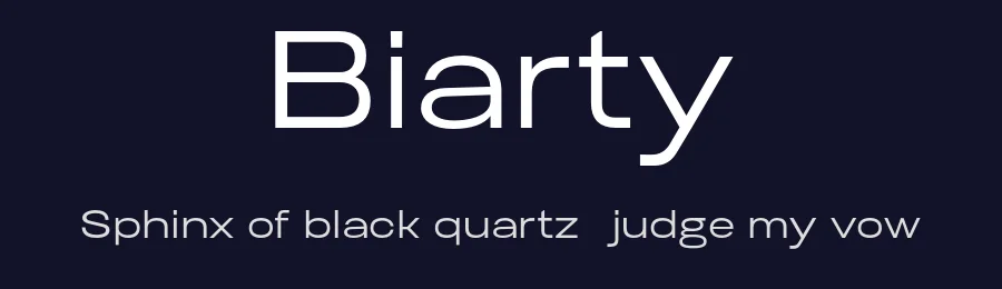 Biarty by Akhmad Hidayat of Nollev — Sans Serif Font — thumbnail 2