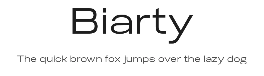 Biarty by Akhmad Hidayat of Nollev — Sans Serif Font