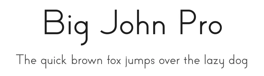 Big John Pro by Ion Lucin & Carlos de Toro — Sans Serif Font