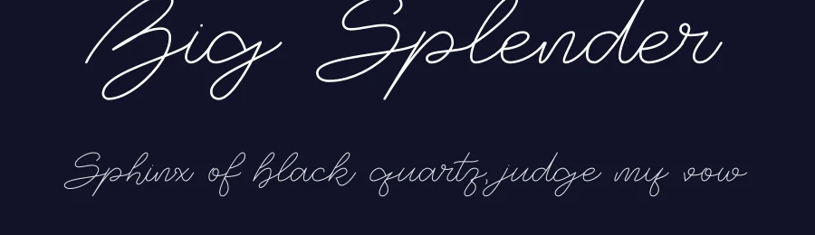 Big Splender by Bogdan Casota — Script Handwritten Font — thumbnail 2