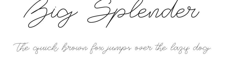 Big Splender by Bogdan Casota — Script Handwritten Font