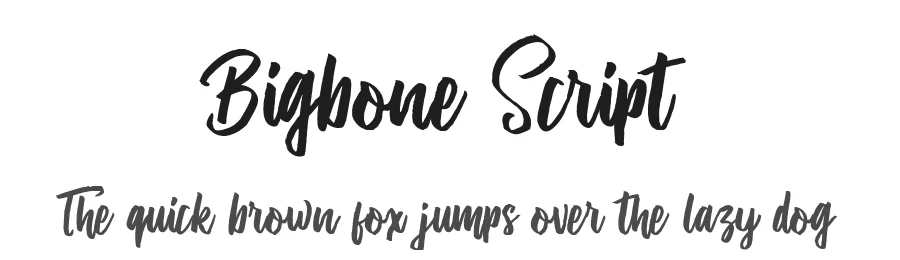 Bigbone Script by Ferdiansyah_Ijemrockart β Script Handwritten Font