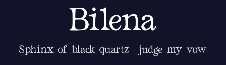 Bilena by Ilyas Yasin — Serif Font — thumbnail 2