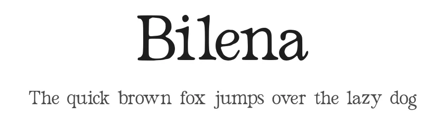 Bilena by Ilyas Yasin — Serif Font