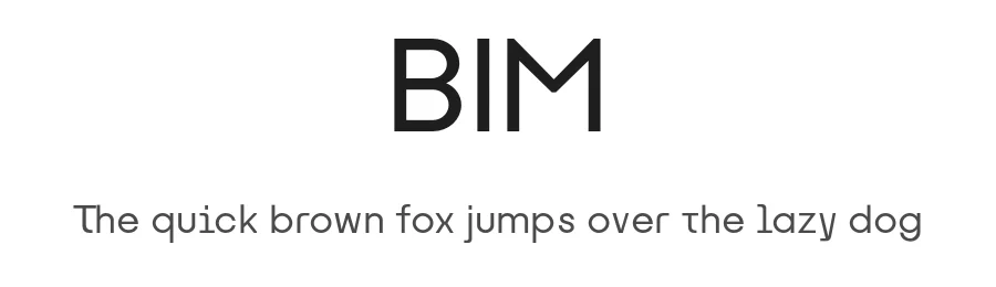 BIM by Ilya Kolobov β Sans Serif Font