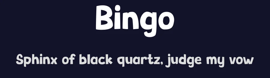 Bingo by PINISIART TEAM — Display Font — thumbnail 2