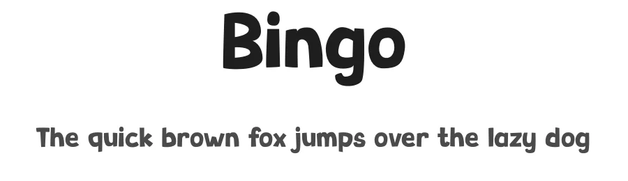 Bingo by PINISIART TEAM — Display Font