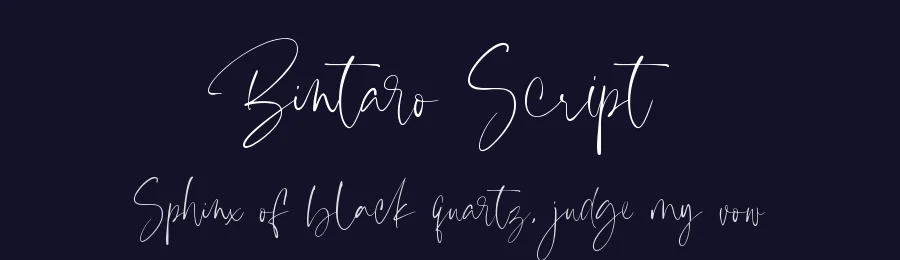 Bintaro Script by Muhamad Yusron  Billah — Script Handwritten Font — thumbnail 2