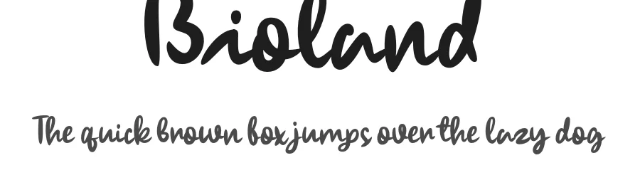 Bioland by Lettersweet — Script Handwritten Font