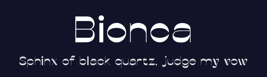Bionca by ZEENESIA 2023 — Sans Serif Font — thumbnail 2