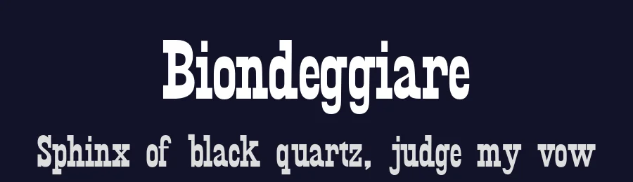 Biondeggiare by Léa Ochoa — Slab Serif Font — thumbnail 2