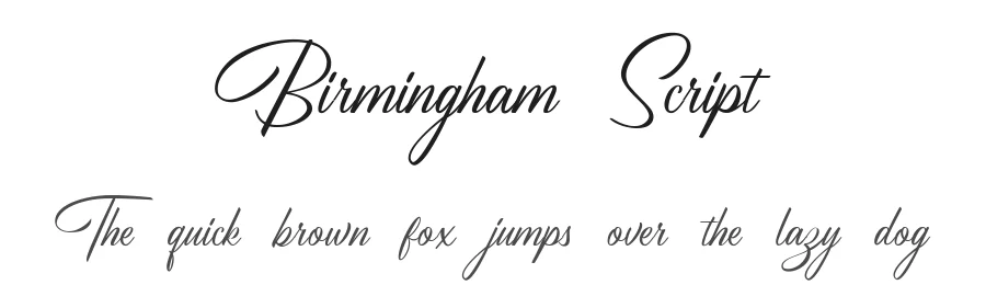 Birmingham Script by Letterhend Studio — Script Handwritten Font