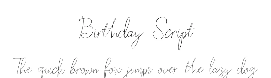Birthday Script