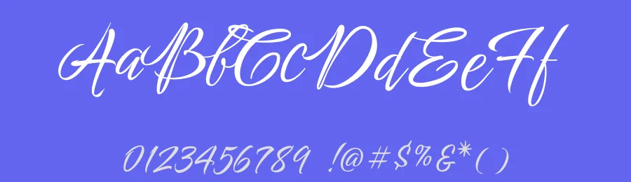 Birthstone Bounce by Robert E. Leuschke — Script Handwritten Font — thumbnail 3