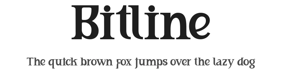 Bitline by Jarnawi Saja — Display Font