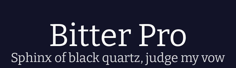 Bitter Pro by Sol Matas, and Bitter project Authors — Slab Serif Font — thumbnail 2