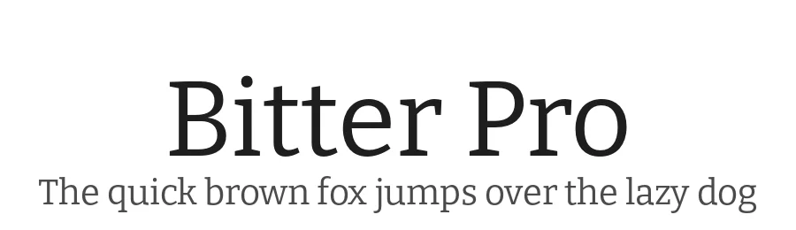Bitter Pro by Sol Matas, and Bitter project Authors — Slab Serif Font