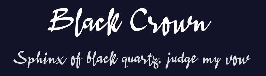 Black Crown — Script Handwritten Font — thumbnail 2