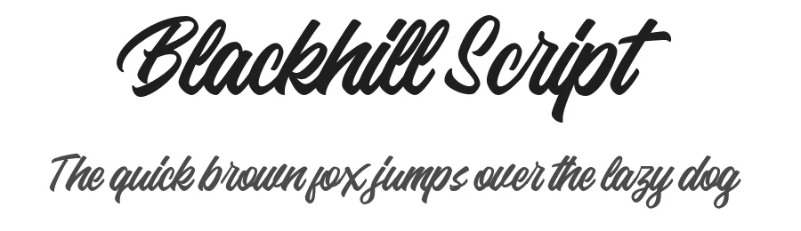 Blackhill Script by Collabro — Script Handwritten Font