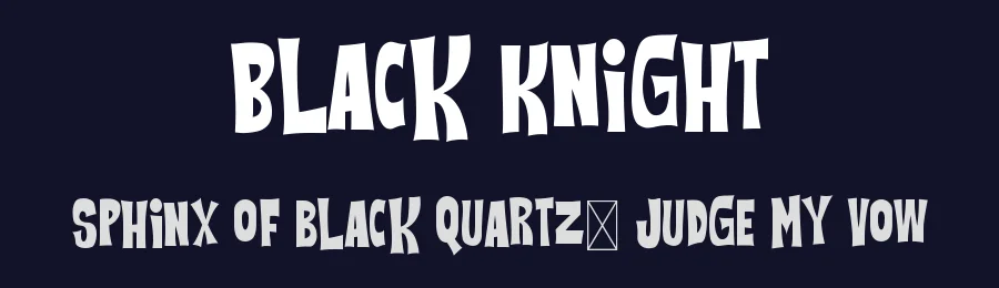 Black Knight by Sahirul — Display Font — thumbnail 2