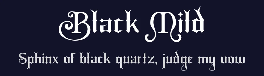 Black Mild by I MADE DWI PUTRA YOGA — Display Font — thumbnail 2