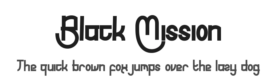 Black Mission by Yoga Letter 2025 (Isroni Yoga Prasetya) — Display Font