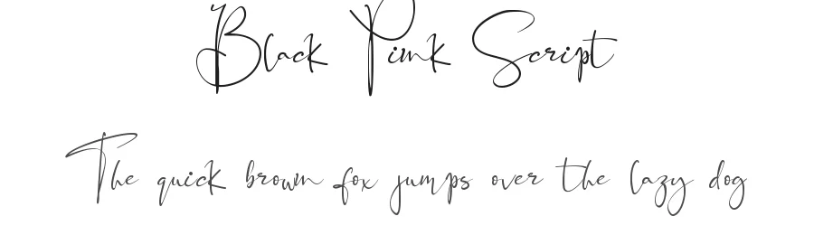 Black Pink Script by Letterara 2019 — Script Handwritten Font