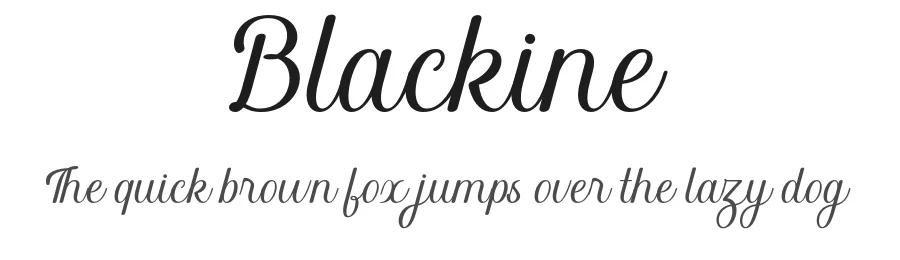 Blackine by Dida Ahluddin — Script Handwritten Font