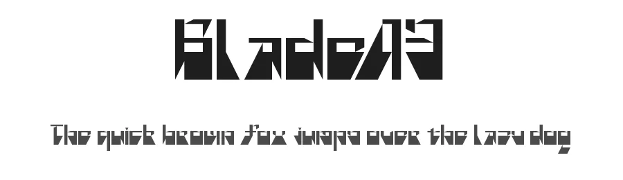 Blade43 by frongile — Display Font