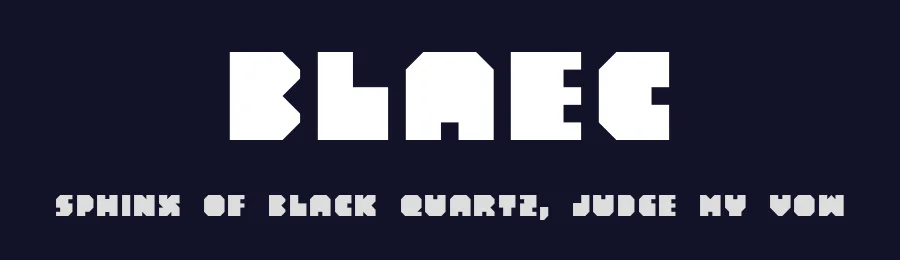 Blaec by GGBotNet — Display Font — thumbnail 2