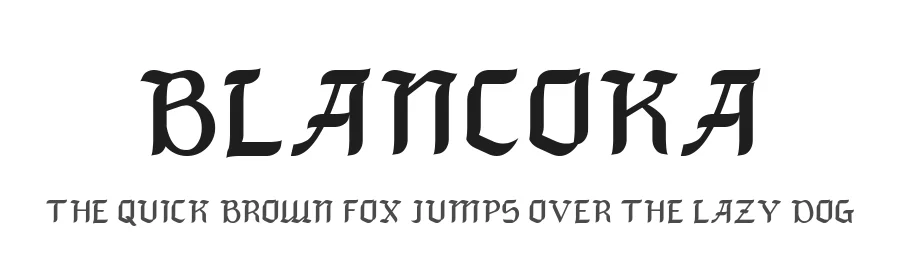 Blancoka by Putu Dody Permana — Display Font