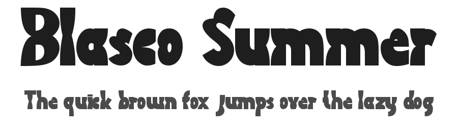 Blasco Summer by Yoga Letter 2025 (Isroni Yoga Prasetya) — Display Font
