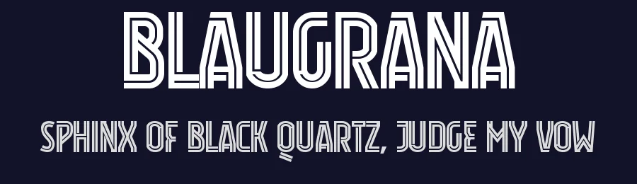 Blaugrana by Muhammad Afif Ersya — Display Font — thumbnail 2
