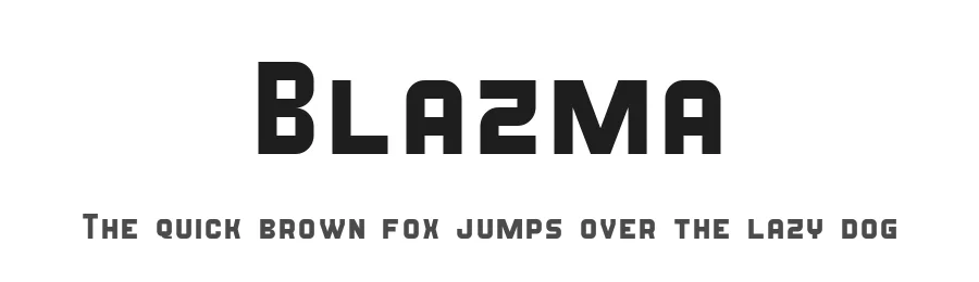 Blazma by GGBot — Sans Serif Font
