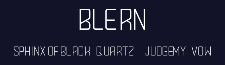 Blern by Mohammed Geniwi — Sans Serif Font — thumbnail 2