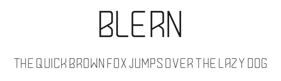 Blern by Mohammed Geniwi — Sans Serif Font