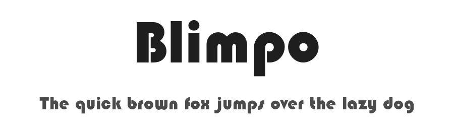 Blimpo — Sans Serif Font