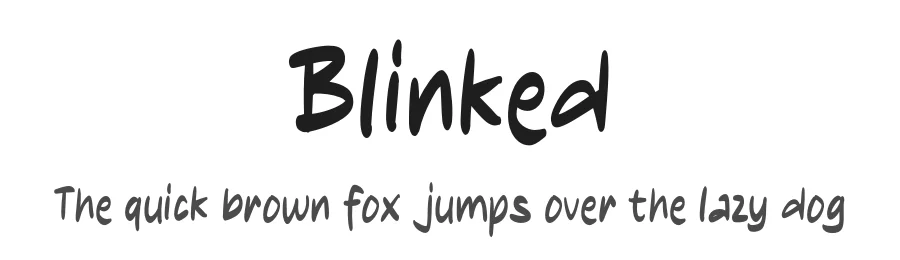 Blinked by MJType (Muhamad Junaid) www.mjtype.com — Script Handwritten Font
