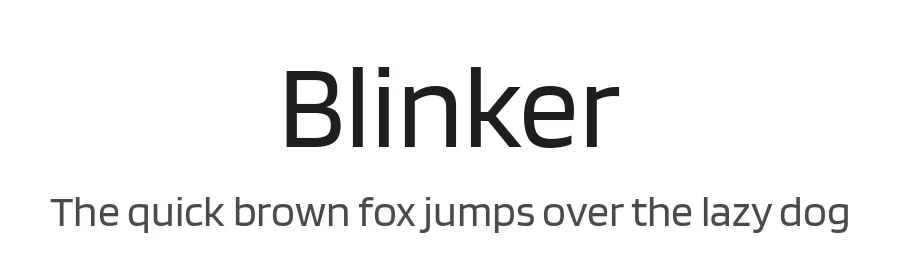 Blinker by Juergen Huber — Sans Serif Font