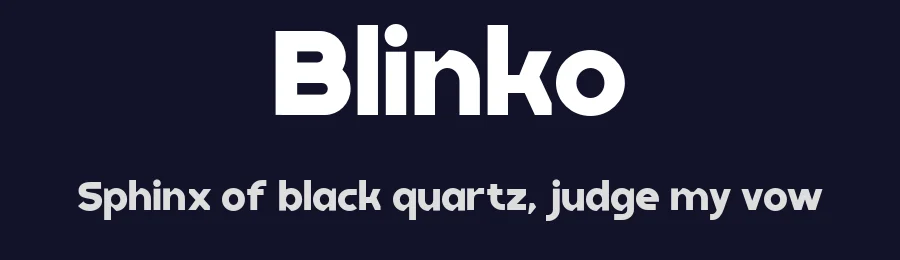 Blinko by BakhrudinJa'far — Sans Serif Font — thumbnail 2
