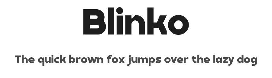 Blinko by BakhrudinJa'far — Sans Serif Font