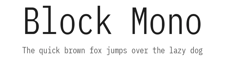 Block Mono