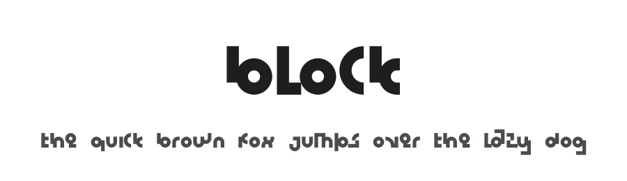 Block by Alexey Atapin — Display Font