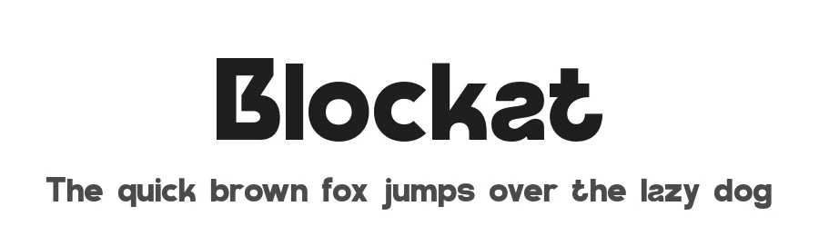 Blockat by Jamaludin Ahmad Sahestya Dharma — Sans Serif Font