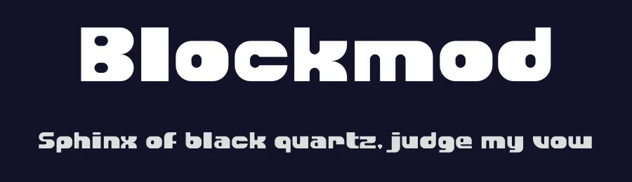 Blockmod by Sahirul Puguh — Display Font — thumbnail 2