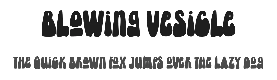 Blowing Vesicle by Letterhend Studio — Display Font
