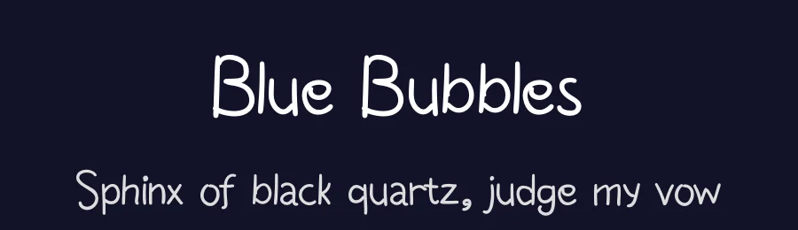 Blue Bubbles by Ivan Al Farizi — Script Handwritten Font — thumbnail 2