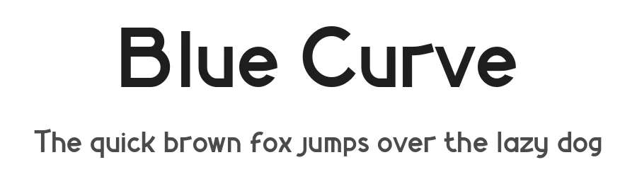Blue Curve by Dimitri Antonov — Sans Serif Font