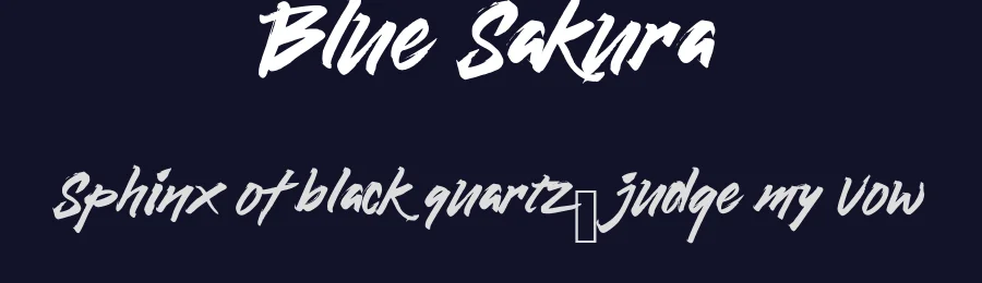 Blue Sakura — Script Handwritten Font — thumbnail 2