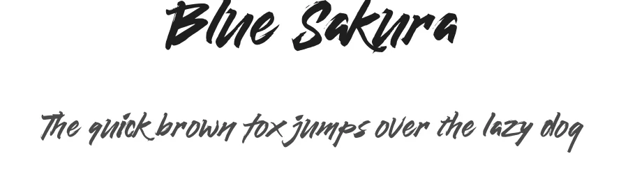 Blue Sakura — Script Handwritten Font